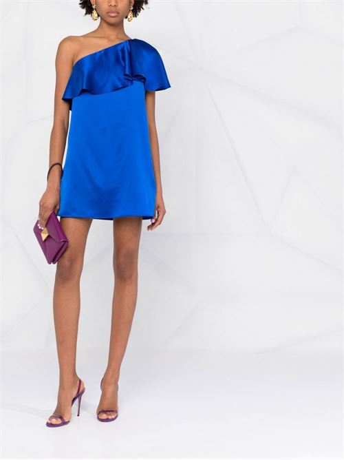 One shoulder dress with ruffles SAINT LAURENT | 645996Y070N4164